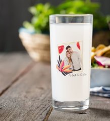 Kişiye Özel Renkli Baskılı İsimli Fotoğraflı Rakı Bardağı-27