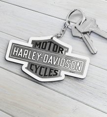 Harley Davidson Ahşap Anahtarlık-3