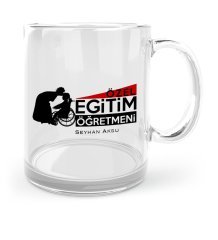 Kişiye Özel Özel Eğitim Öğretmeni Cam Kupa Bardak - 1