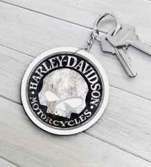 Harley Davidson Ahşap Anahtarlık-2