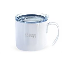Kişiye Özel Beyaz Çelik Bardak 240ml