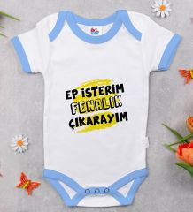 BK Kids Ep İsterim Tasarımlı Mavi Bebek Body Zıbın-7