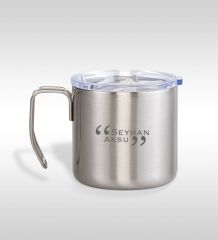 Kişiye Özel Siyah Çelik Bardak 240ml