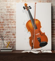 BK Gift Keman Tasarımlı Kanvas Tablo 70x100cm-1