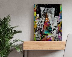 BK Home Ok Bye Tasarımlı Kanvas Tablo 50x70cm-1