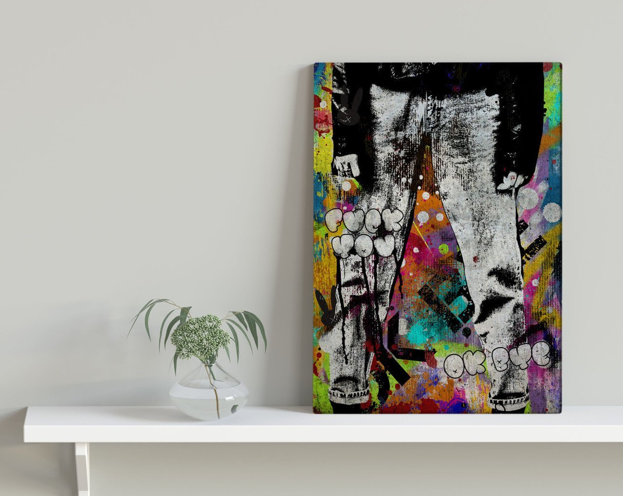 BK Home Ok Bye Tasarımlı Kanvas Tablo 30x50cm-1