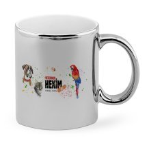 Kişiye Özel Mesleki Veteriner Hekim Krom Kupa Bardak - 5