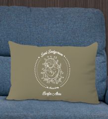 BK Gift Kişiye Özel İsimli Anneler Günü Tasarımlı Premium Kumaş Haki Dikdörtgen Kırlent Yastık, Anneler Günü Hediyesi, Ev Dekorasyonu-8