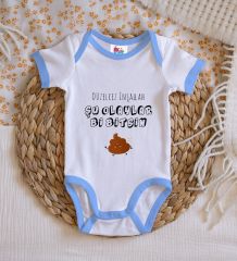 BK Kids Düzelcez İnşallah Tasarımlı Mavi Bebek Body Zıbın-1