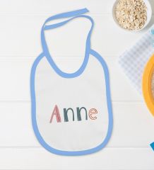 BK Kids Anne Tasarımlı Mavi Bebek Body Zıbın ve Mama Önlüğü Hediye Seti-1