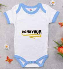 BK Kids Donayrum Tasarımlı Mavi Bebek Body Zıbın-1
