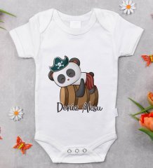 BK Kids Kişiye Özel Fotoğraflı Bebek Yastık ve Bebek Body Zıbın Hediye Seti - Model 34