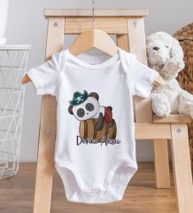 BK Kids Kişiye Özel Fotoğraflı Bebek Yastık ve Bebek Body Zıbın Hediye Seti - Model 34