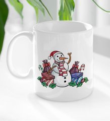 BK Gift Yılbaşı Tasarımlı Beyaz Kupa Bardak-15
