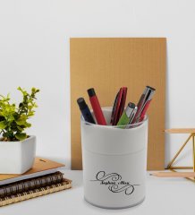 BK Gift Kişiye Özel İsimli Beyaz Defter Kalem ve Kalemlik Hediye Seti - Model 3