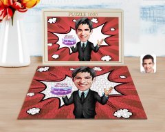 Kişiye Özel Erkek Doğum Günü Karikatürlü 1000 Parça Profesyonel Puzzle-2