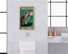BK Home Banyo Tuvalet Dekoratif Retro Ahşap Tablo-3
