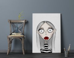 BK Home Hardly Visible Ego Tasarımlı Kanvas Tablo 70x100cm-1