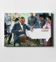 Kişiye Özel Atatürk Kanvas Tablo (50 x 70 cm.) 32