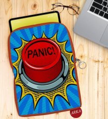 BK Gift Pop Art Tasarımlı Taşınabilir Koruyucu Tablet Kılıfı & Organizer Çanta - Turuncu-16