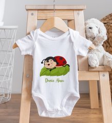 BK Kids Kişiye Özel Fotoğraflı Bebek Yastık ve Bebek Body Zıbın Hediye Seti - Model 24