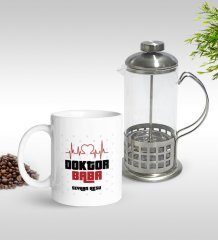 Kişiye Özel Doktor Baba Tasarımlı Kupa & French Press Seti-2