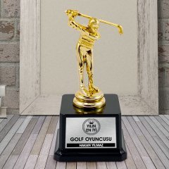 Kişiye Özel Yılın En İyi Golf Oyuncusu Heykeli Ödülü