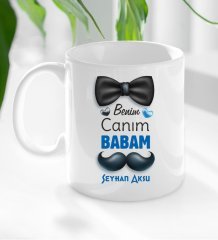 Kişiye Özel Canım Babam Tasarımlı Kupa Bardak-2