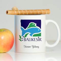 Kişiye Özel Balıkesir Beyaz Kupa Bardak - 001