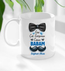 Kişiye Özel Canım Babam Tasarımlı Kupa Bardak-1