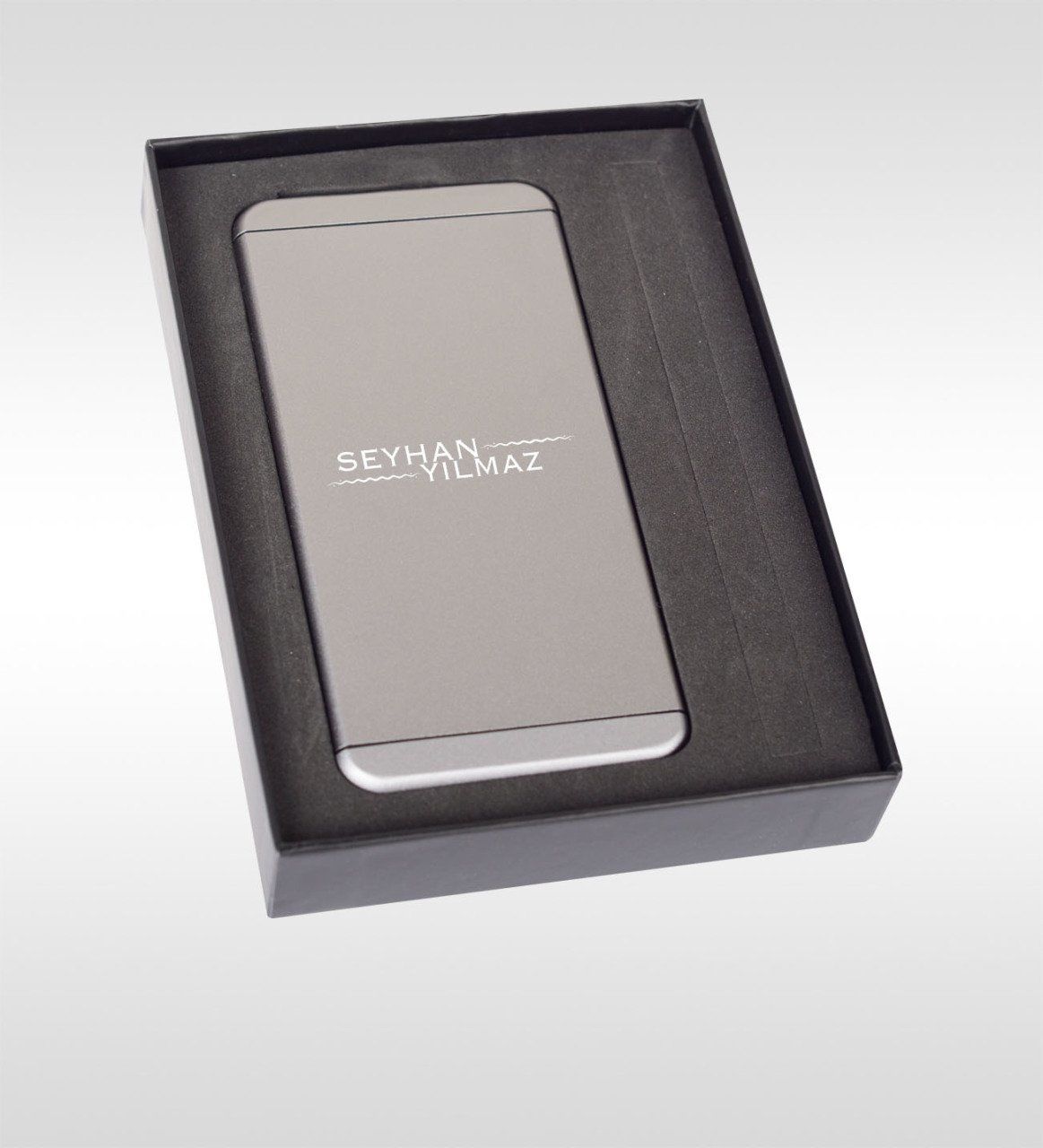 Kişiye Özel Pb-166 5000mAh Hızlı şarj Gri Powerbank