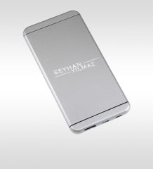Kişiye Özel Pb-166 5000mAh Hızlı şarj Gri Powerbank