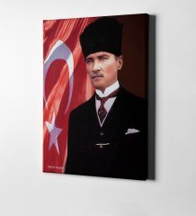 Kişiye Özel Atatürk Kanvas Tablo (50 x 70 cm.) 23
