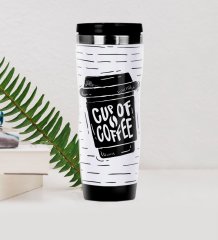 BK Gift Coffee Tasarımlı Çelik Termos Bardak-34