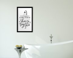 BK Home Banyo Dekoratif Ahşap Siyah Çerçeveli Tablo-24