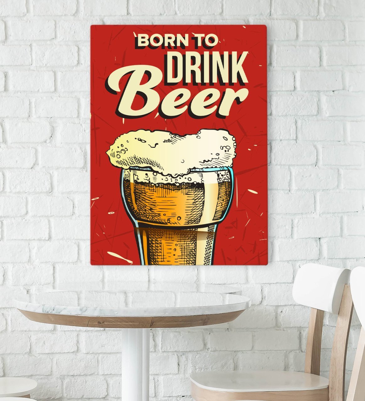 BK Gift Cafe & Bar & Restaurant Konseptli Kanvas Tablo 70x100cm-33
