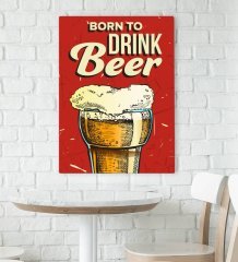 BK Gift Cafe & Bar & Restaurant Konseptli Kanvas Tablo 70x100cm-33