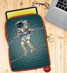 BK Gift Pop Art Tasarımlı Taşınabilir Koruyucu Tablet Kılıfı & Organizer Çanta - Turuncu-9