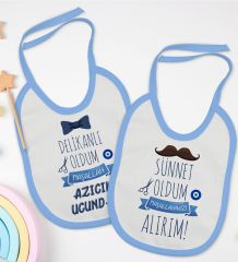 BK Kids Sünnet Tasarımlı 2’li Mavi Mama Önlüğü-3