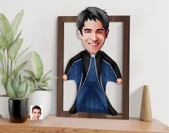 BK Gift Kişiye Özel Erkek Extreme Sport Karikatürlü 3D Ahşap Tablo-1, Sevgiliye Hediye, Arkadaşa Hediye, Doğum Günü Hediyesi
