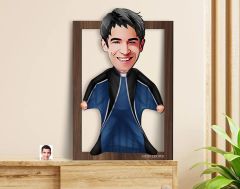 BK Gift Kişiye Özel Erkek Extreme Sport Karikatürlü 3D Ahşap Tablo-1, Sevgiliye Hediye, Arkadaşa Hediye, Doğum Günü Hediyesi
