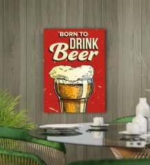 BK Gift Cafe & Bar & Restaurant Konseptli Kanvas Tablo 50x70cm-33