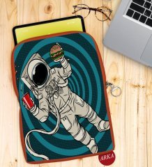BK Gift Pop Art Tasarımlı Taşınabilir Koruyucu Tablet Kılıfı & Organizer Çanta - Turuncu-8