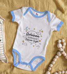 BK Kids Bırkalama Tasarımlı Mavi Bebek Body Zıbın-1