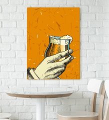 BK Gift Cafe & Bar & Restaurant Konseptli Kanvas Tablo 70x100cm-32