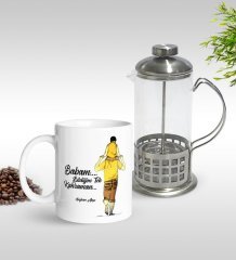 Kişiye Özel Bildiğim Tek Kahraman Tasarımlı Kupa & French Press Seti-1