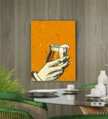 BK Gift Cafe & Bar & Restaurant Konseptli Kanvas Tablo 50x70cm-32