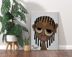 BK Home The Lazy People Collection Chill Dude Tasarımlı Kanvas Tablo 70x100cm-1