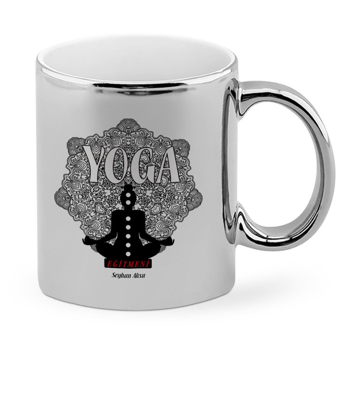 Kişiye Özel Mesleki Yoga Eğitmeni Krom Kupa Bardak - 2