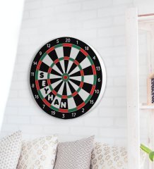 Kişiye Özel İsimli Eğlenceli 40cm Dart Oyun Seti Model 1